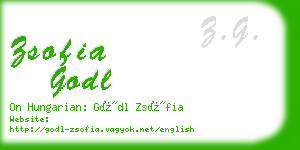 zsofia godl business card